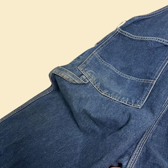 70s/80s Big Smith denim overalls, vintage cotton medium wash denim blue overalls - Picture 6 of 8